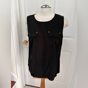 Calvin Klein Black Sleeveless Blouse ladies XL
